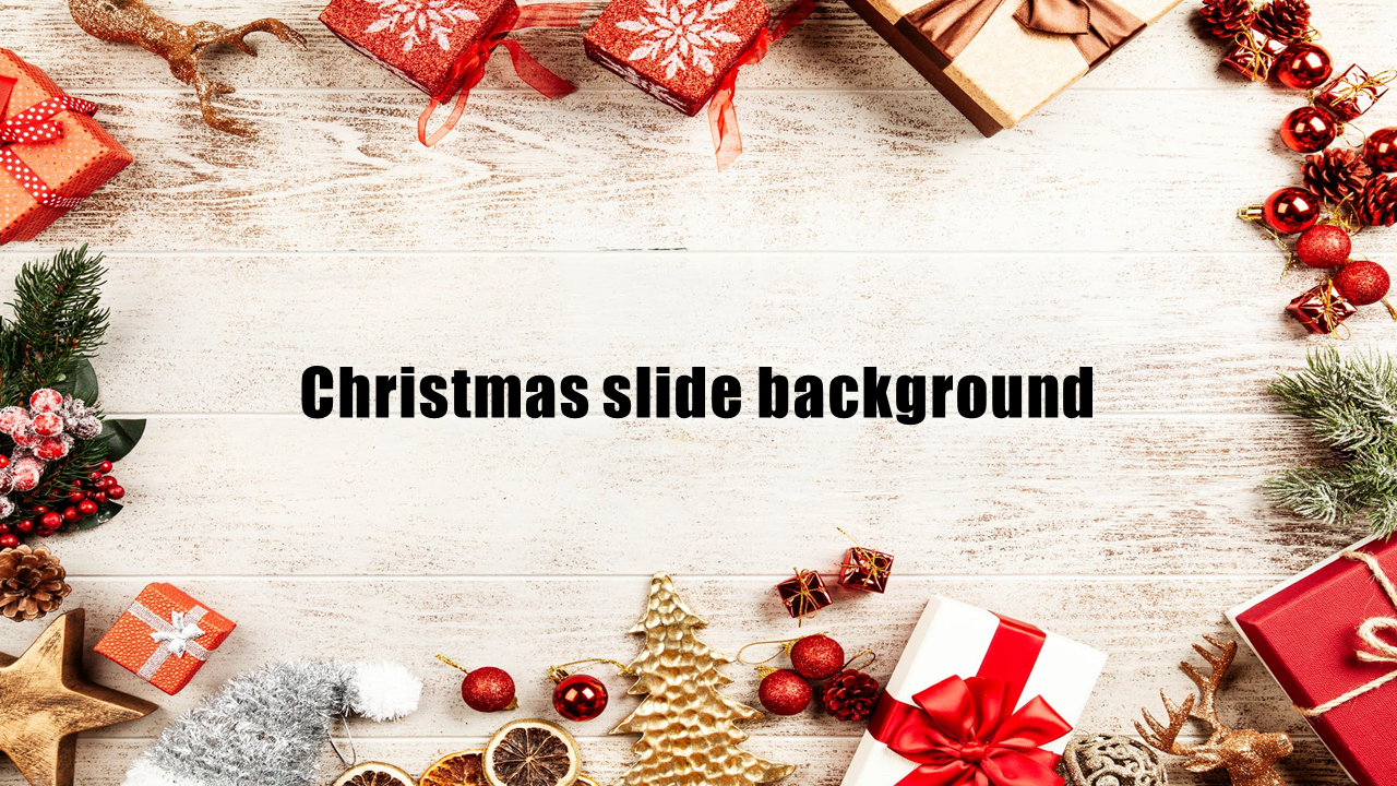 Christmas Background PPT Template and Google Slides